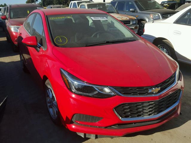 1G1BE5SM2H7227676 - 2017 CHEVROLET CRUZE LT RED photo 1