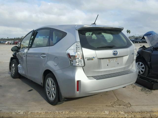 JTDZN3EU7C3133458 - 2012 TOYOTA PRIUS V SILVER photo 3