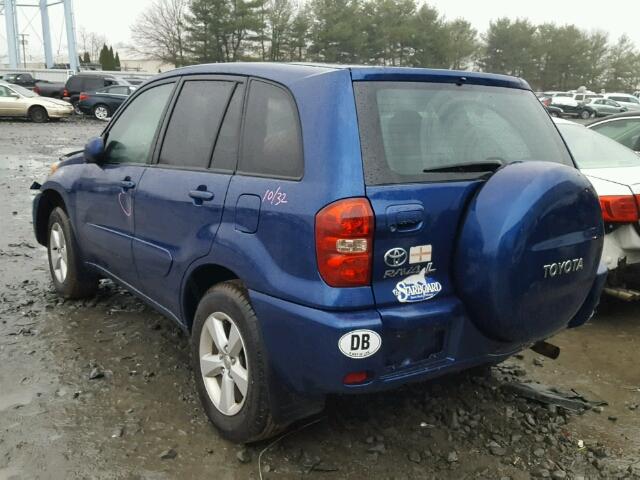 JTEGD20V650084953 - 2005 TOYOTA RAV4 BLUE photo 3