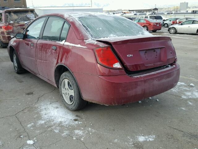 1G8AF52F05Z126082 - 2005 SATURN ION LEVEL RED photo 3