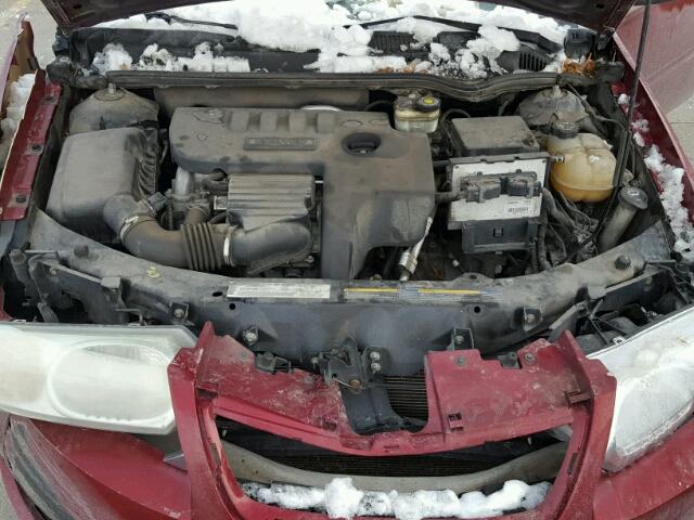 1G8AF52F05Z126082 - 2005 SATURN ION LEVEL RED photo 7