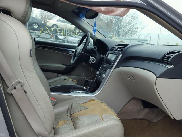 19UUA66228A007923 - 2008 ACURA TL SILVER photo 5