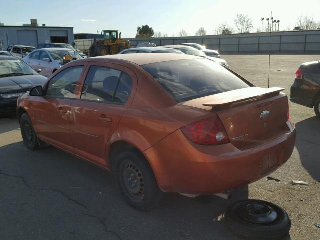 1G1AL55F977119200 - 2007 CHEVROLET COBALT LT ORANGE photo 3