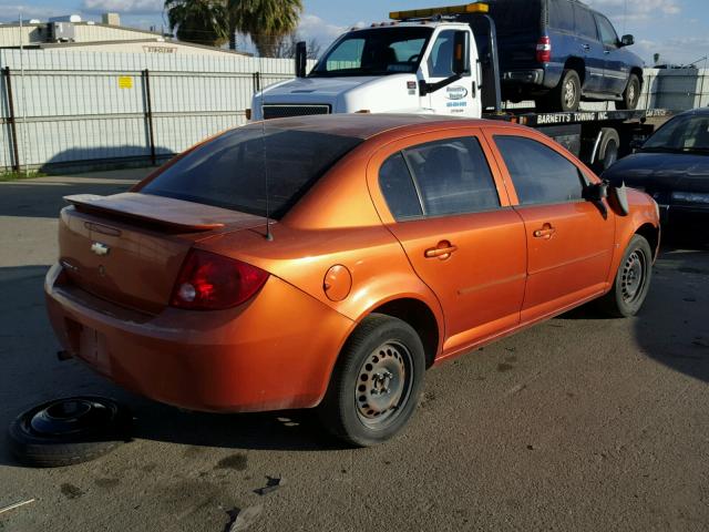 1G1AL55F977119200 - 2007 CHEVROLET COBALT LT ORANGE photo 4