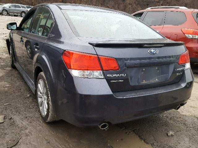 4S3BMDC62B2230540 - 2011 SUBARU LEGACY 3.6 GRAY photo 3