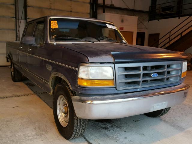 1FTJW35H6SEA21508 - 1995 FORD F350 BLUE photo 1