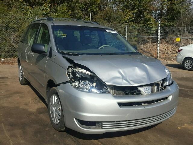 5TDZA23C35S238631 - 2005 TOYOTA SIENNA CE SILVER photo 1