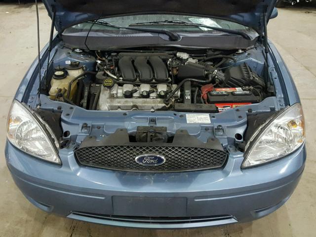 1FAHP56S85A178833 - 2005 FORD TAURUS SEL BLUE photo 7