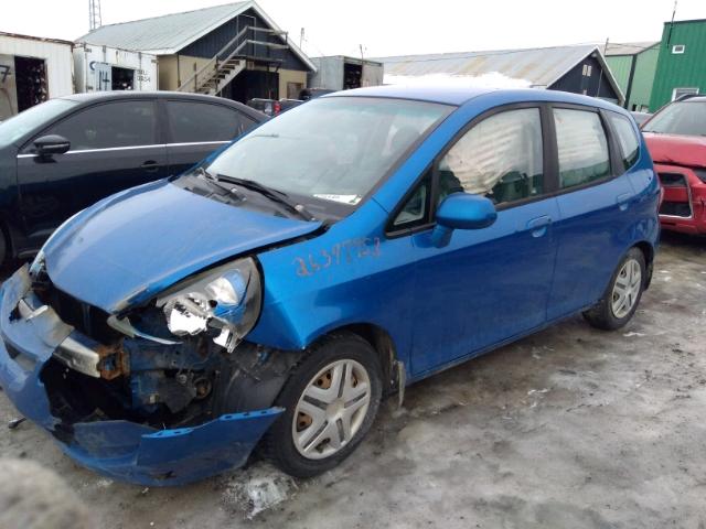 JHMGD37498S801893 - 2008 HONDA FIT BLUE photo 2