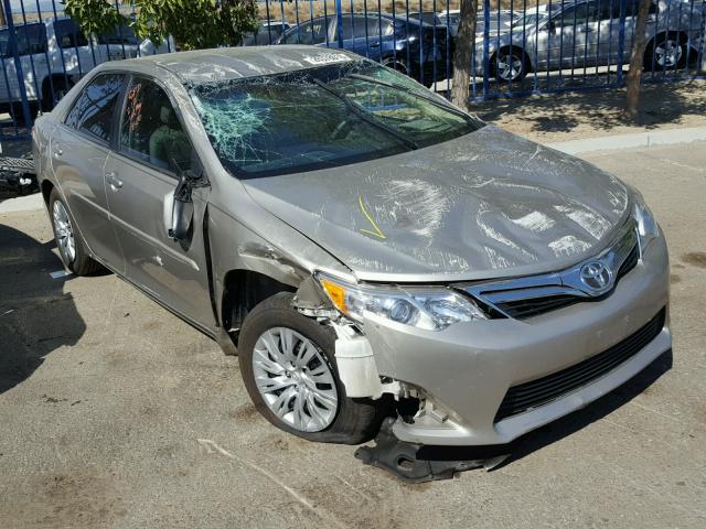 4T1BF1FK3EU431577 - 2014 TOYOTA CAMRY L GOLD photo 1