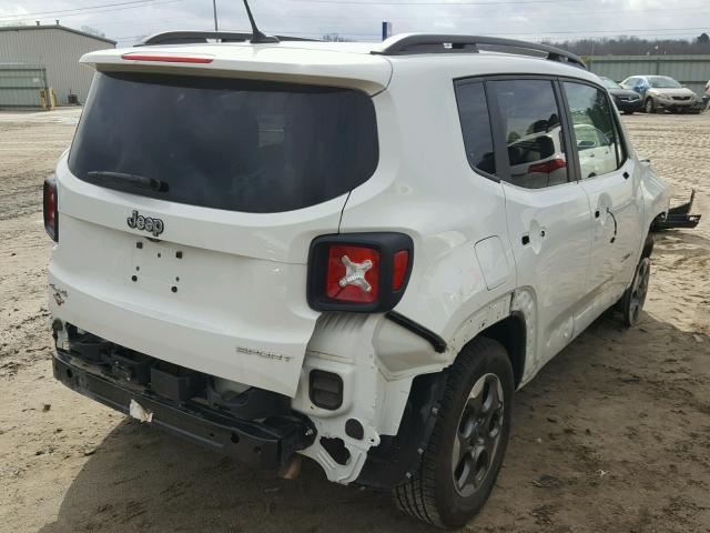 ZACCJBAB0HPF20985 - 2017 JEEP RENEGADE S WHITE photo 4