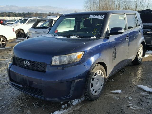 JTLKE50E181025275 - 2008 TOYOTA SCION XB BLUE photo 2