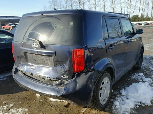 JTLKE50E181025275 - 2008 TOYOTA SCION XB BLUE photo 4