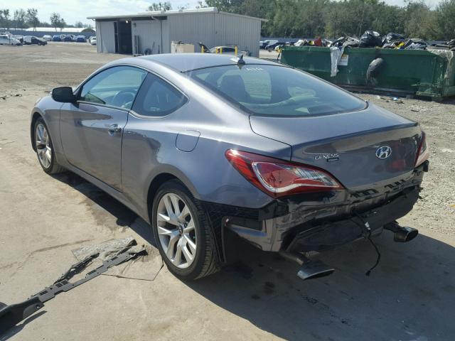 KMHHT6KJ9FU129578 - 2015 HYUNDAI GENESIS CO GRAY photo 3