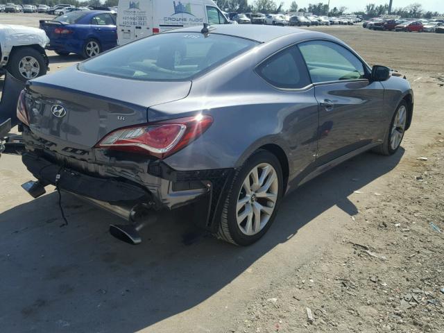 KMHHT6KJ9FU129578 - 2015 HYUNDAI GENESIS CO GRAY photo 4