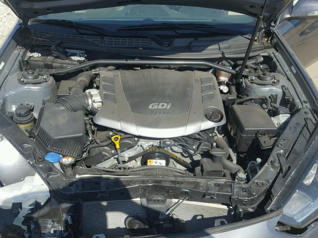 KMHHT6KJ9FU129578 - 2015 HYUNDAI GENESIS CO GRAY photo 7