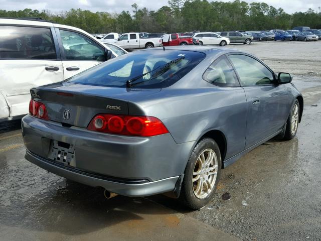 JH4DC54836S011267 - 2006 ACURA RSX GRAY photo 4