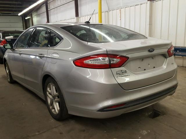 3FA6P0H71DR262757 - 2013 FORD FUSION SE SILVER photo 3