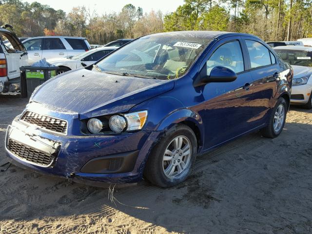 1G1JA5SH0C4207088 - 2012 CHEVROLET SONIC LS 蓝色 照片 2