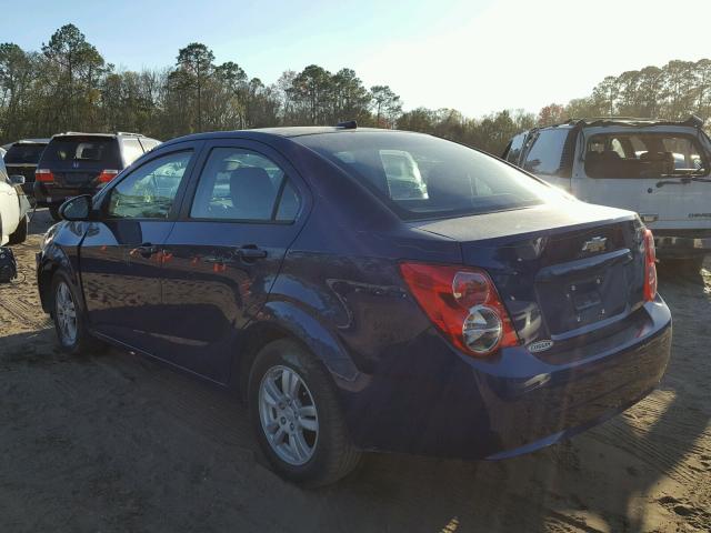 1G1JA5SH0C4207088 - 2012 CHEVROLET SONIC LS 蓝色 照片 3