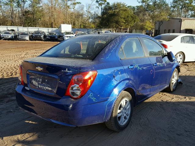 1G1JA5SH0C4207088 - 2012 CHEVROLET SONIC LS 蓝色 照片 4