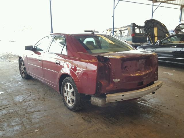 1G6DP577660157301 - 2006 CADILLAC CTS HI FEA BURGUNDY photo 3