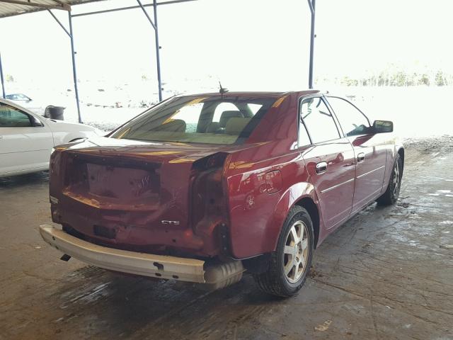 1G6DP577660157301 - 2006 CADILLAC CTS HI FEA BURGUNDY photo 4