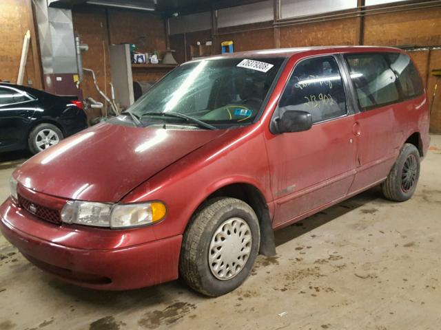 4N2DN1118VD854070 - 1997 NISSAN QUEST XE RED photo 2