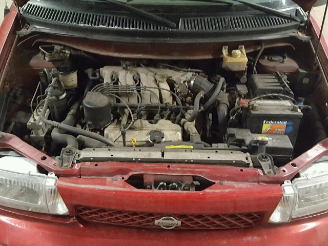 4N2DN1118VD854070 - 1997 NISSAN QUEST XE RED photo 7