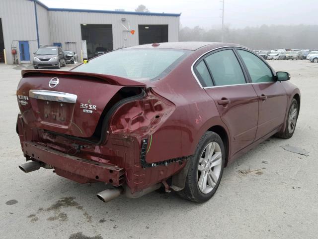 1N4BL2AP8CN484245 - 2012 NISSAN ALTIMA SR MAROON photo 4