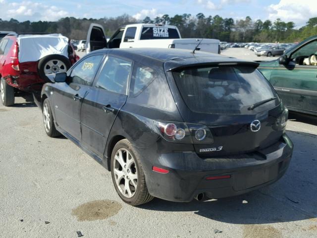 JM1BK343571741287 - 2007 MAZDA 3 HATCHBAC BLACK photo 3