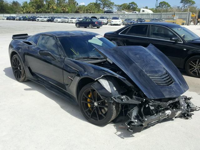 1G1YW2D73H5104476 - 2017 CHEVROLET CORVETTE G BLACK photo 1