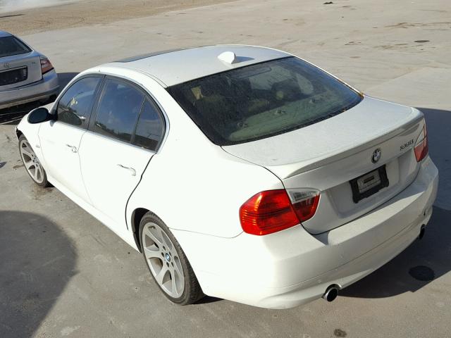 WBAVB73537VH20714 - 2007 BMW 335 I WHITE photo 3