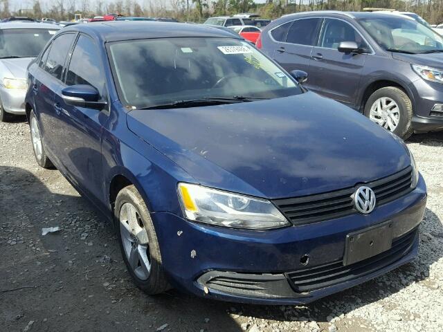 3VWLL7AJXBM131485 - 2011 VOLKSWAGEN JETTA TDI BLUE photo 1