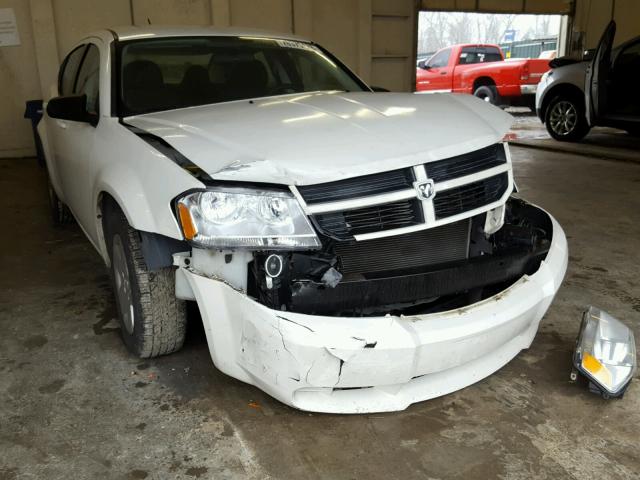 1B3LC46B69N569683 - 2009 DODGE AVENGER SE WHITE photo 1