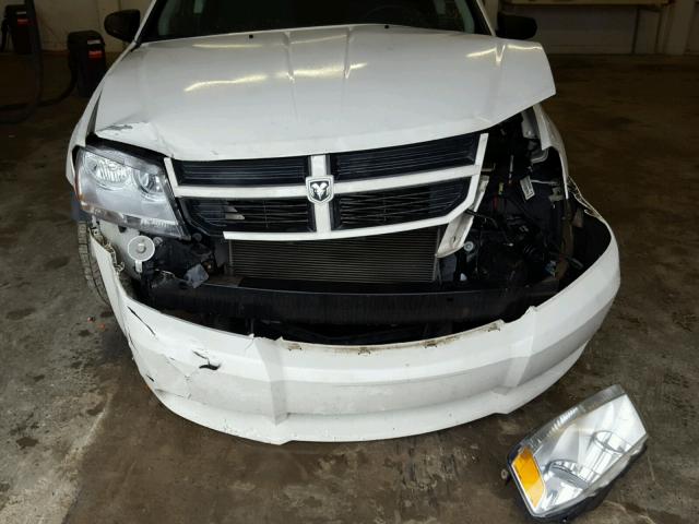 1B3LC46B69N569683 - 2009 DODGE AVENGER SE WHITE photo 7