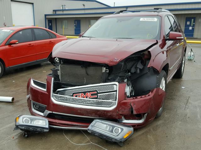 1GKKRTKD4FJ224251 - 2015 GMC ACADIA DEN MAROON photo 2