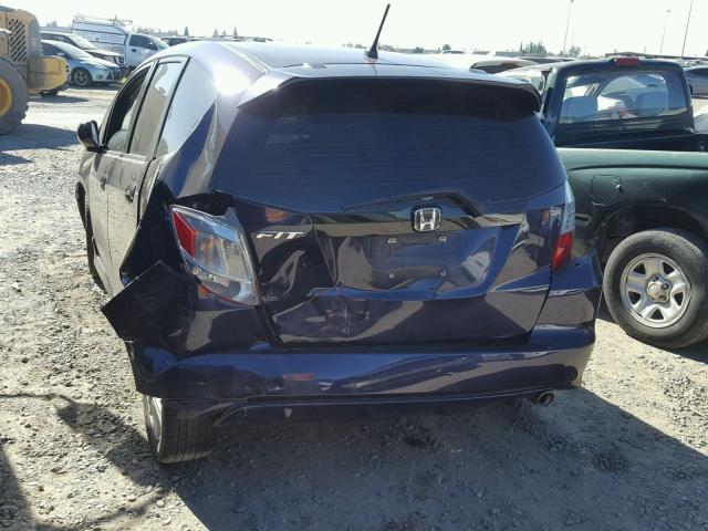 JHMGE88449S028213 - 2009 HONDA FIT SPORT BLUE photo 3