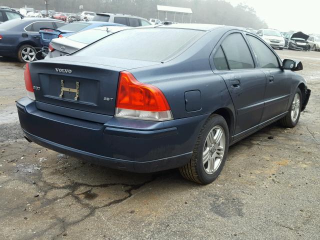 YV1RS592072618463 - 2007 VOLVO S60 2.5T BLUE photo 4