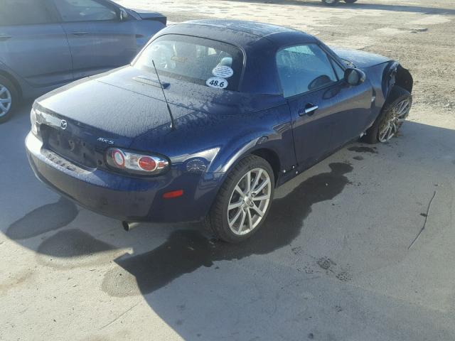 JM1NC26F980154075 - 2008 MAZDA MX-5 MIATA BLUE photo 4