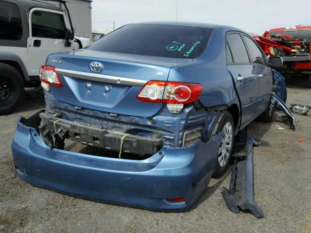 5YFBU4EE0CP071542 - 2012 TOYOTA COROLLA BA BLUE photo 4