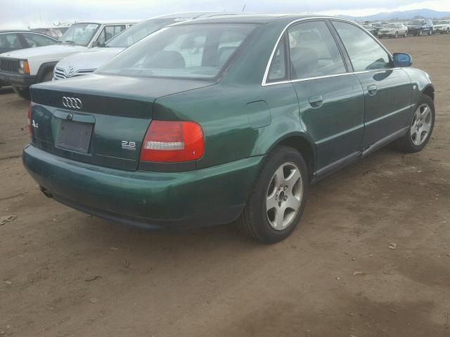 WAUED28D5XA218174 - 1999 AUDI A4 2.8 QUA GREEN photo 4