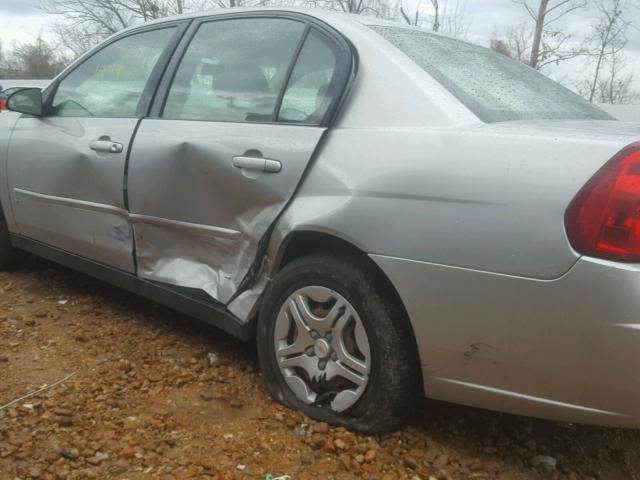 1G1ZS58F07F215112 - 2007 CHEVROLET MALIBU LS SILVER photo 9