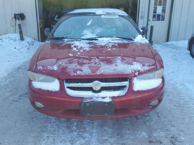 3C3EL55H9VT629764 - 1997 CHRYSLER SEBRING JX BURGUNDY photo 9