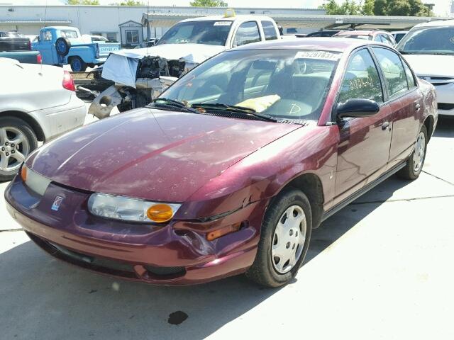 1G8ZG52801Z265625 - 2001 SATURN SL1 BURGUNDY photo 2