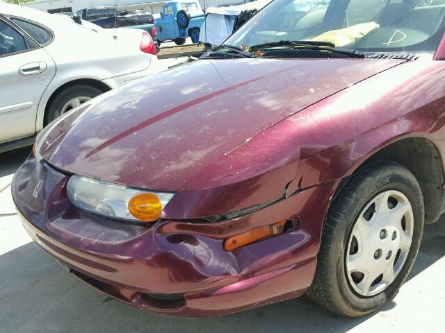 1G8ZG52801Z265625 - 2001 SATURN SL1 BURGUNDY photo 9