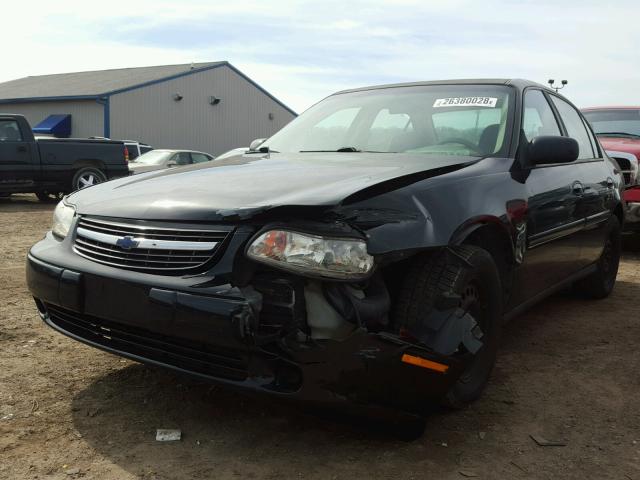 1G1ND52J93M651503 - 2003 CHEVROLET MALIBU BLACK photo 2