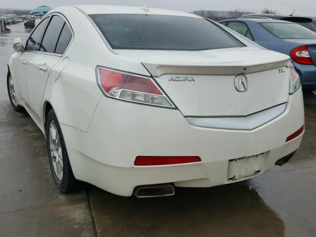 19UUA86589A005777 - 2009 ACURA TL WHITE photo 3