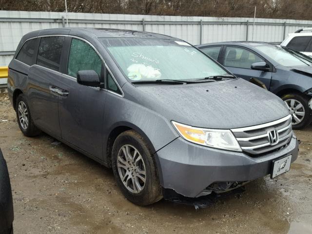 5FNRL5H4XBB069611 - 2011 HONDA ODYSSEY EX GRAY photo 1