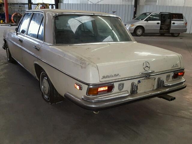 10806712003268 - 1973 MERCEDES-BENZ 280 SE CREAM photo 3